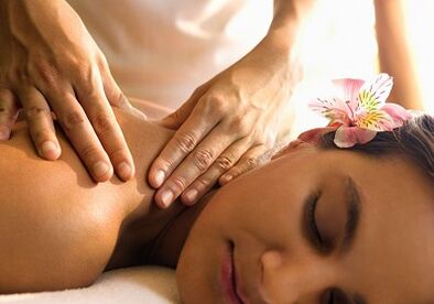 Massage for the cervical waist osteocondrosis
