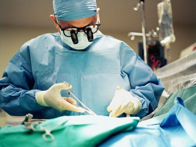 Surgical treatment of arthropons of combinations