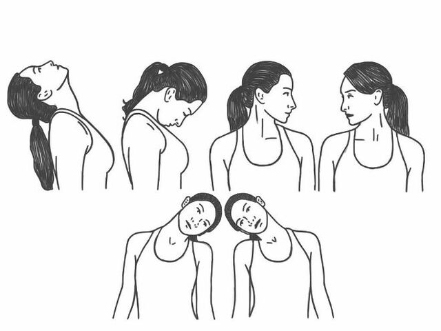 Medical training for the osteocondrosis of cervical spine